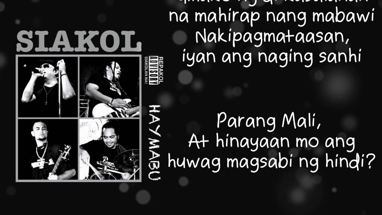 Siakol - Parang Mali (Lyric Video) background