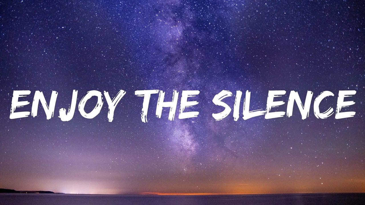 Depeche Mode - Enjoy the Silence (Lyrics) background