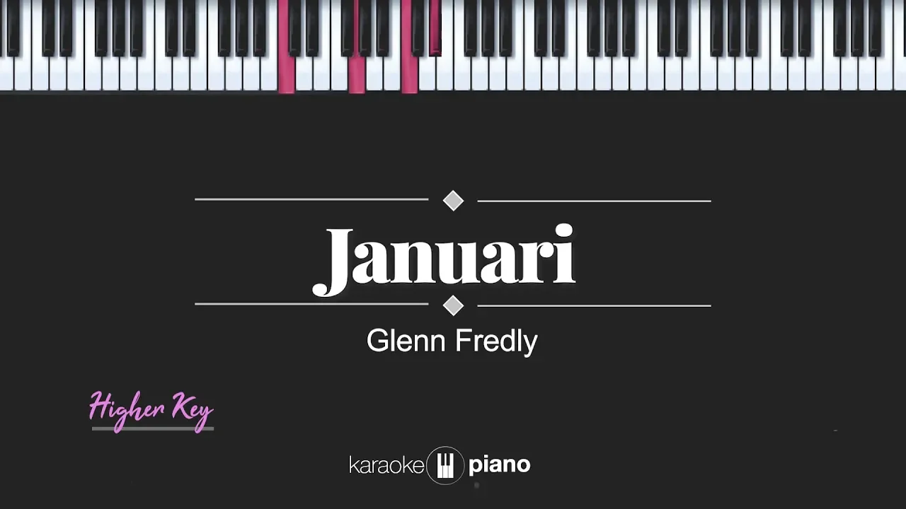 Januari (HIGHER KEY / FEMALE KEY) Glenn Fredly (KARAOKE PIANO) backdrop