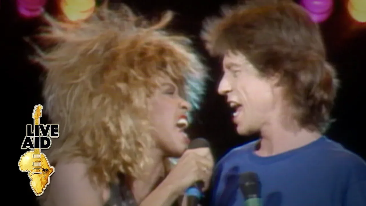 Mick Jagger / Tina Turner - State Of Shock / It's Only Rock 'n' Roll (Live Aid 1985) background