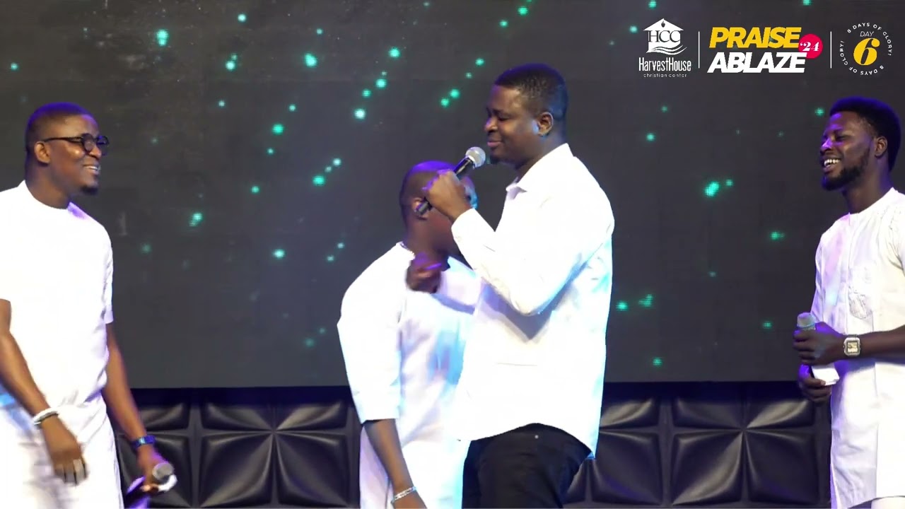 MINISTER BIDEMI OLAOBA | PRAISE ABLAZE 2024 | HARVESTHOUSE CHRISTIAN CENTER poster — similar to HAPPY NEW YEAR! January Edition! IN HIS PRESENCE with BIDEMI OLAOBA, TOSIN BEE and KING AJIDARA