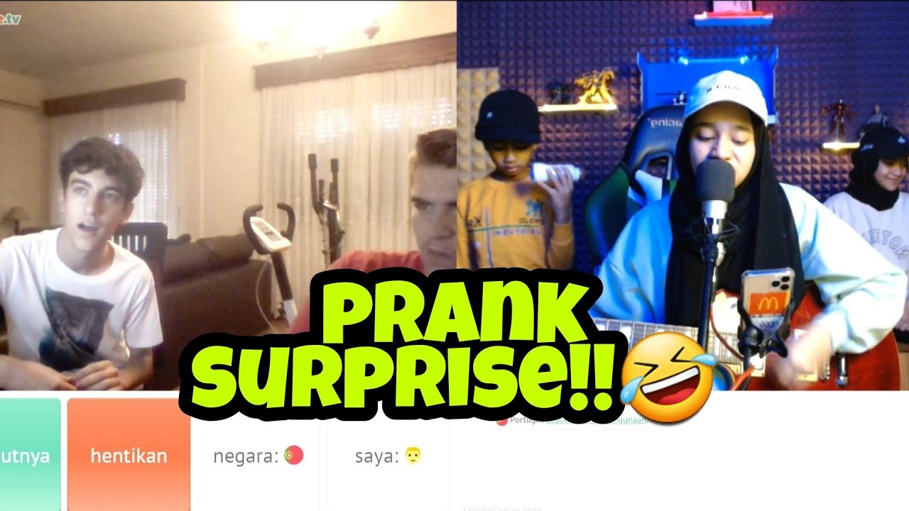 PRANK NYANYI FALS OMETV.INTERNATIONAL#PART32 poster — similar to Sholawatan Di Ome Tv Dia Sampai Terharu🥺. Ome Tv Internasional#PART18