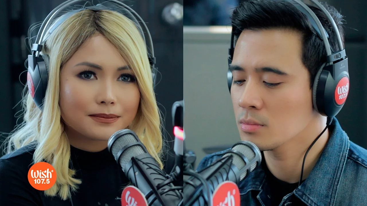 Yeng and Erik perform "Paano Ba Ang Magmahal" LIVE on Wish 107.5 Bus backdrop