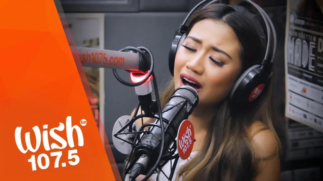 Morissette performs "Never Enough" (The Greatest Showman OST) LIVE on Wish 107.5 Bus background