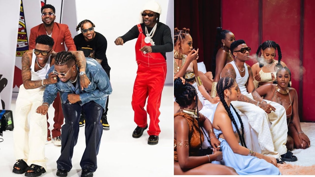 Rexxie Ft Wizkid,Naira Marley & Skibbi - Abracadabra ( Official Video) backdrop