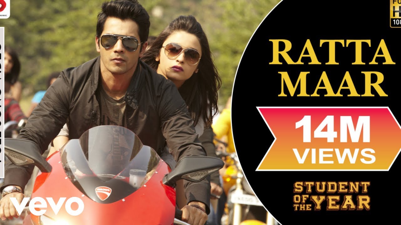 Ratta Maar Full Video - SOTY|Alia Bhatt,Sidharth Malhotra,Varun Dhawan|Shefali Alvares background