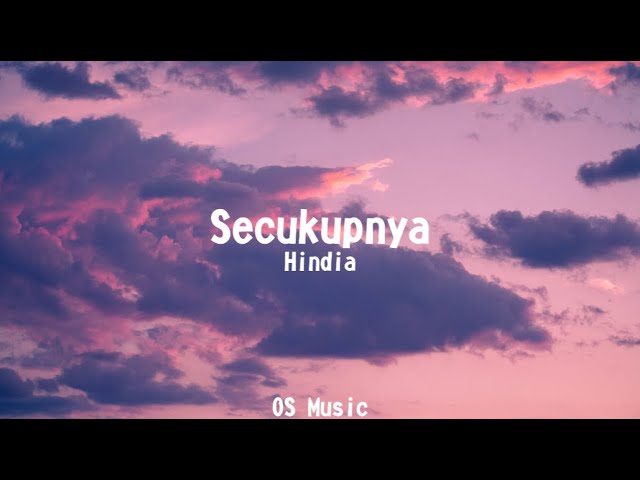 Hindia - Secukupnya (Lyrics) background