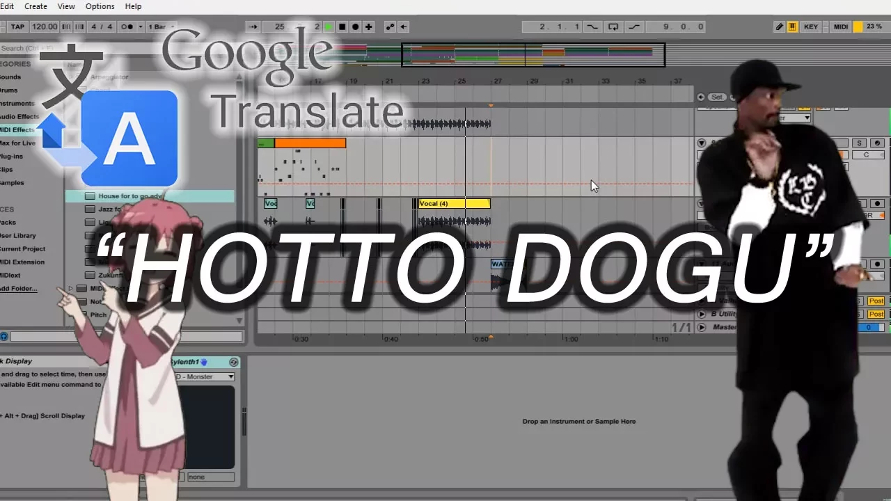 How To Make Google Translate song "HOTTO DOGU" background