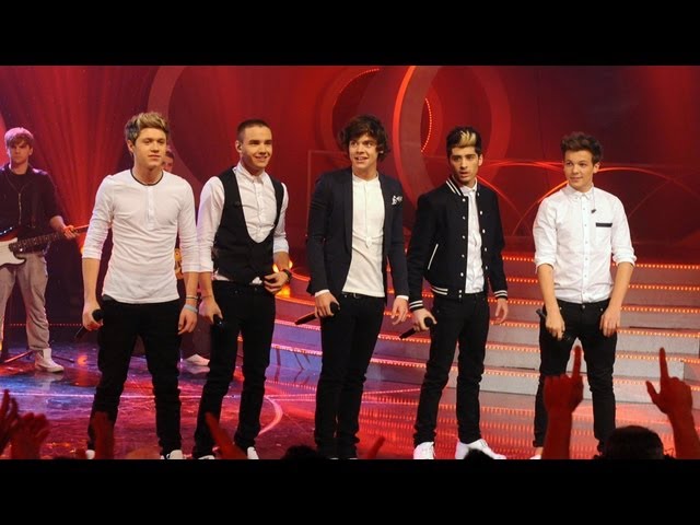 One Direction perform 'Live While We're Young' - Children in Need 2012 - BBC One background