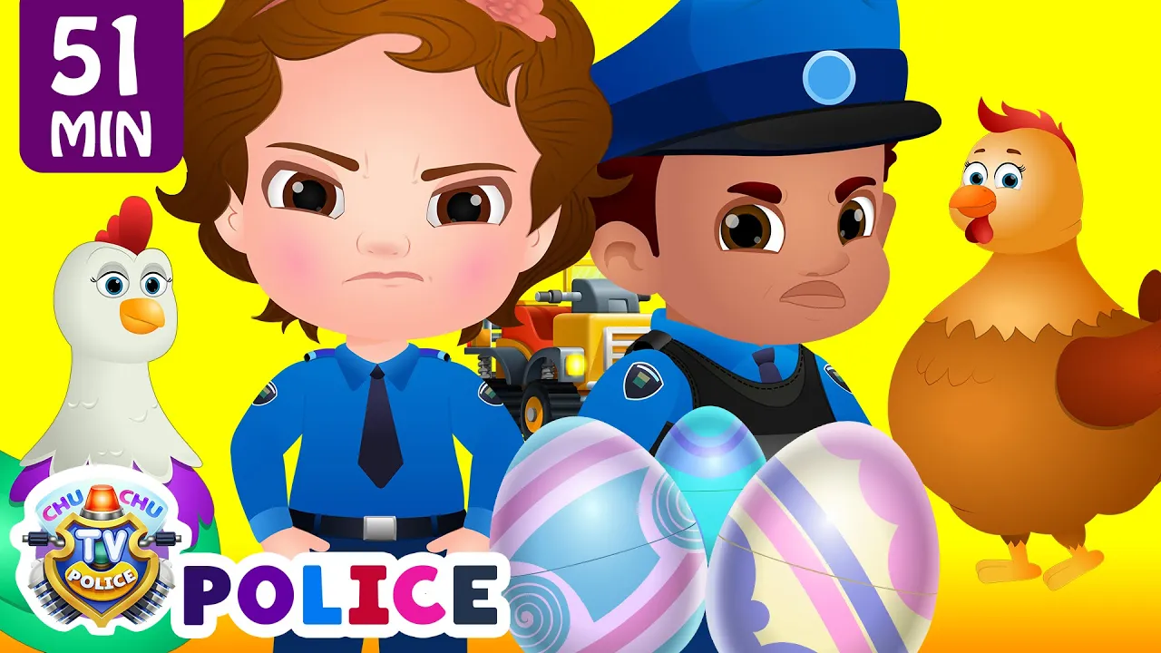 ChuChu TV Police Save The Super Hens from Bad Guys | Police Car Chase | ChuChu TV Surprise Eggs Toys poster — similar to Police Car Driving Chase Simulator 3D - Real Multi-Storey Cars Driver - Android GamePlay
