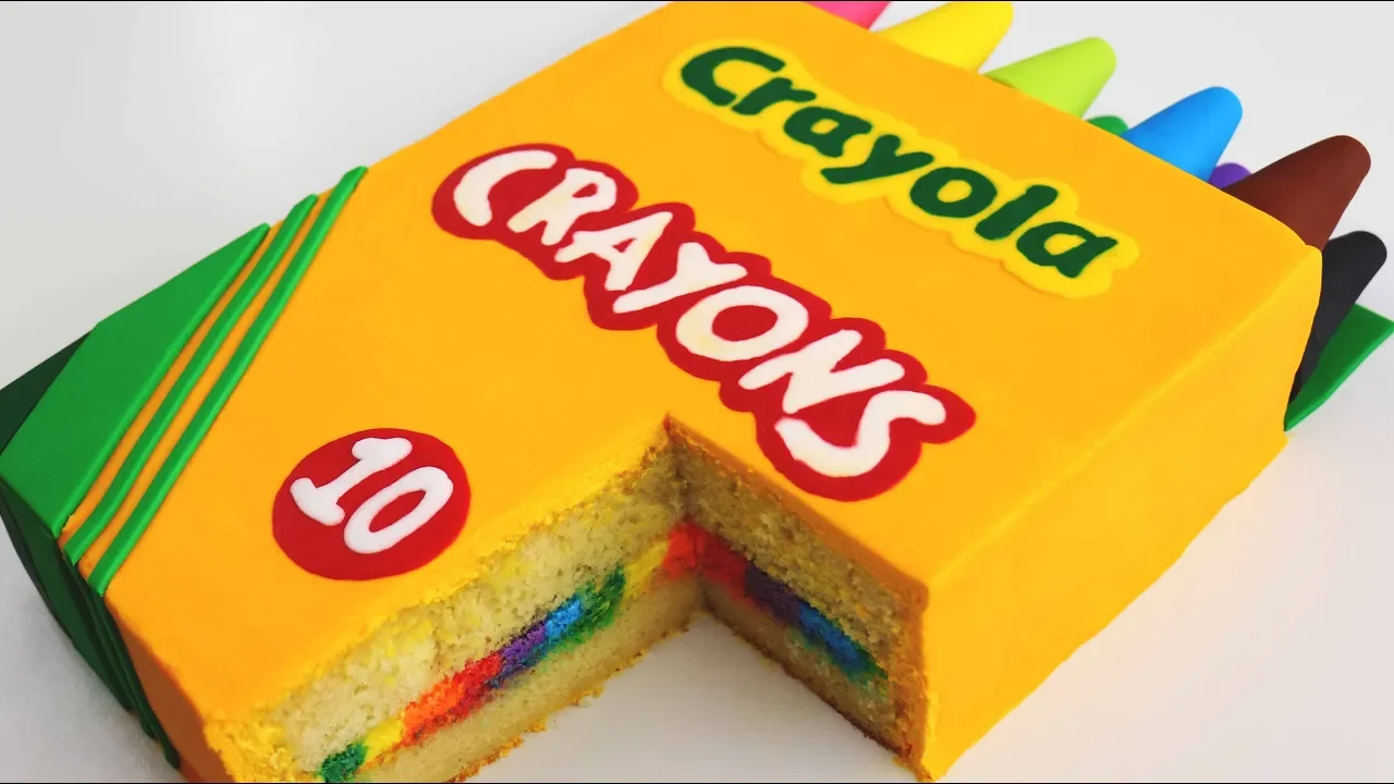 BACK-TO-SCHOOL Crayon Box CAKE! backdrop