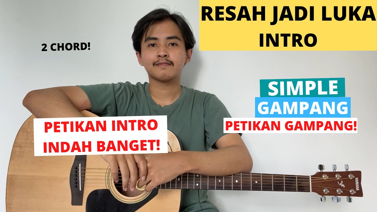 TUTORIAL PETIKAN INTRO (Resah Jadi Luka - Daun Jatuh) (Tutorial Gitar) Gampang dan Indah Banget!