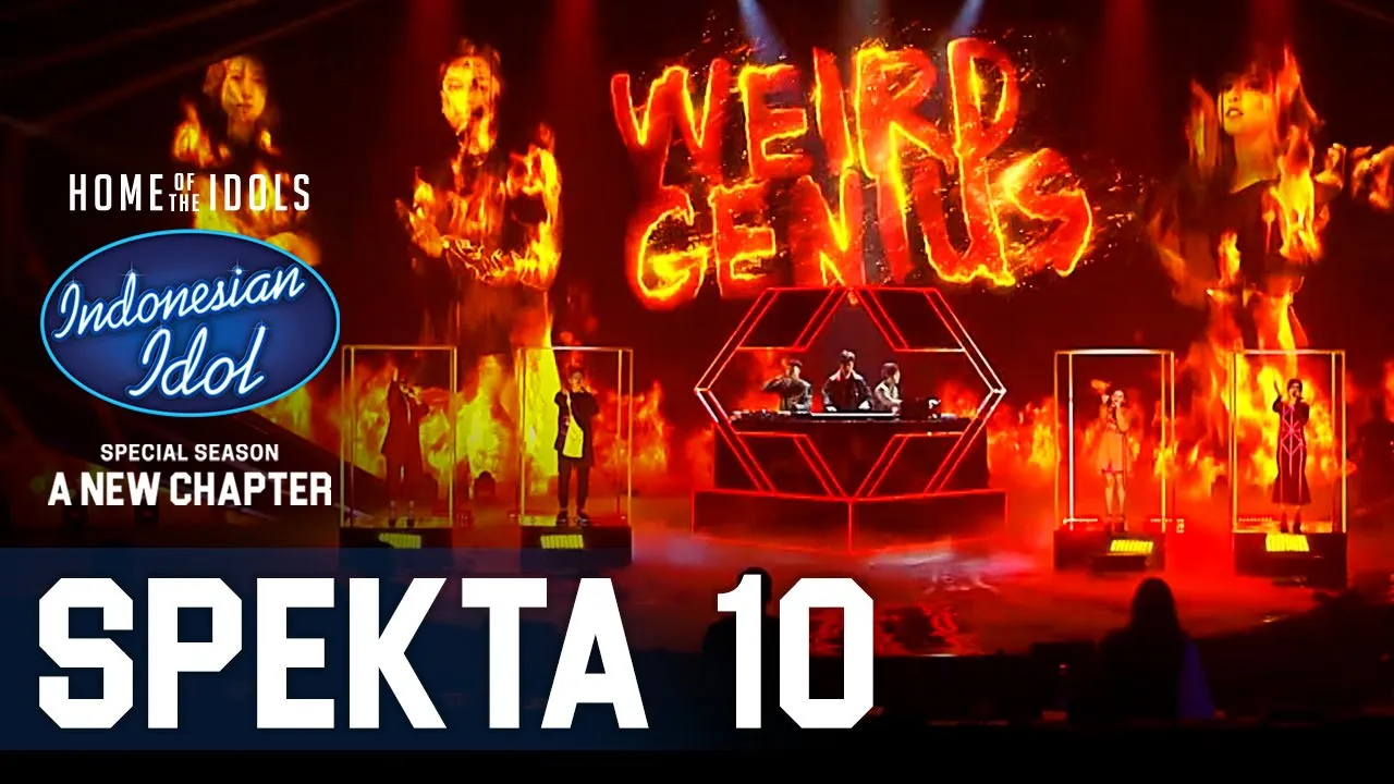 TOP 4 X WEIRD GENIUS - LATHI - SPEKTA SHOW TOP 4 - Indonesian Idol 2021 background