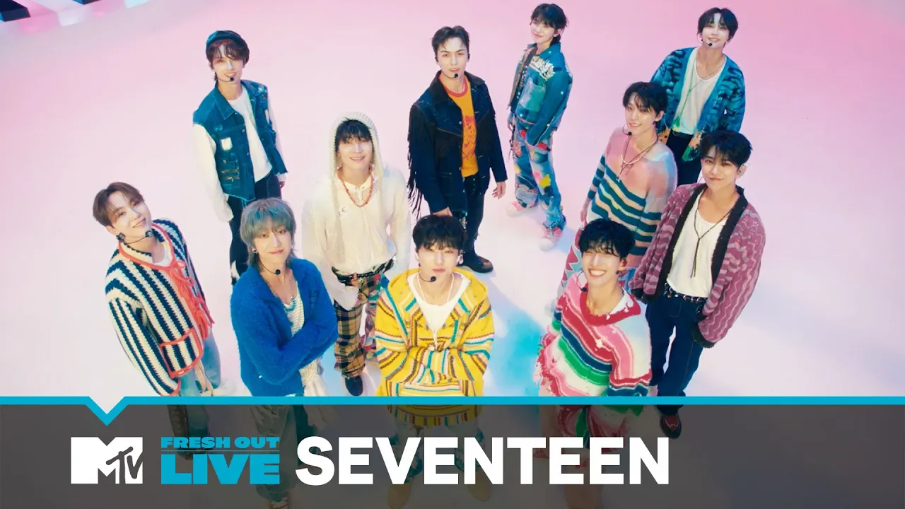 SEVENTEEN Performs "God of Music" | #MTVFreshOut background