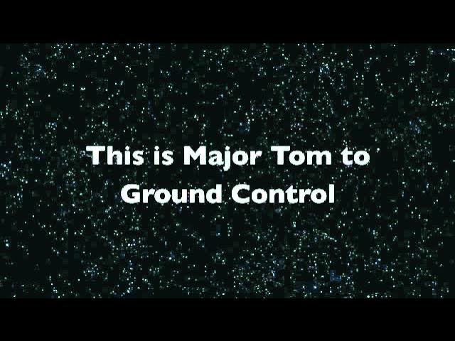 David Bowie Space Oddity Lyrics background