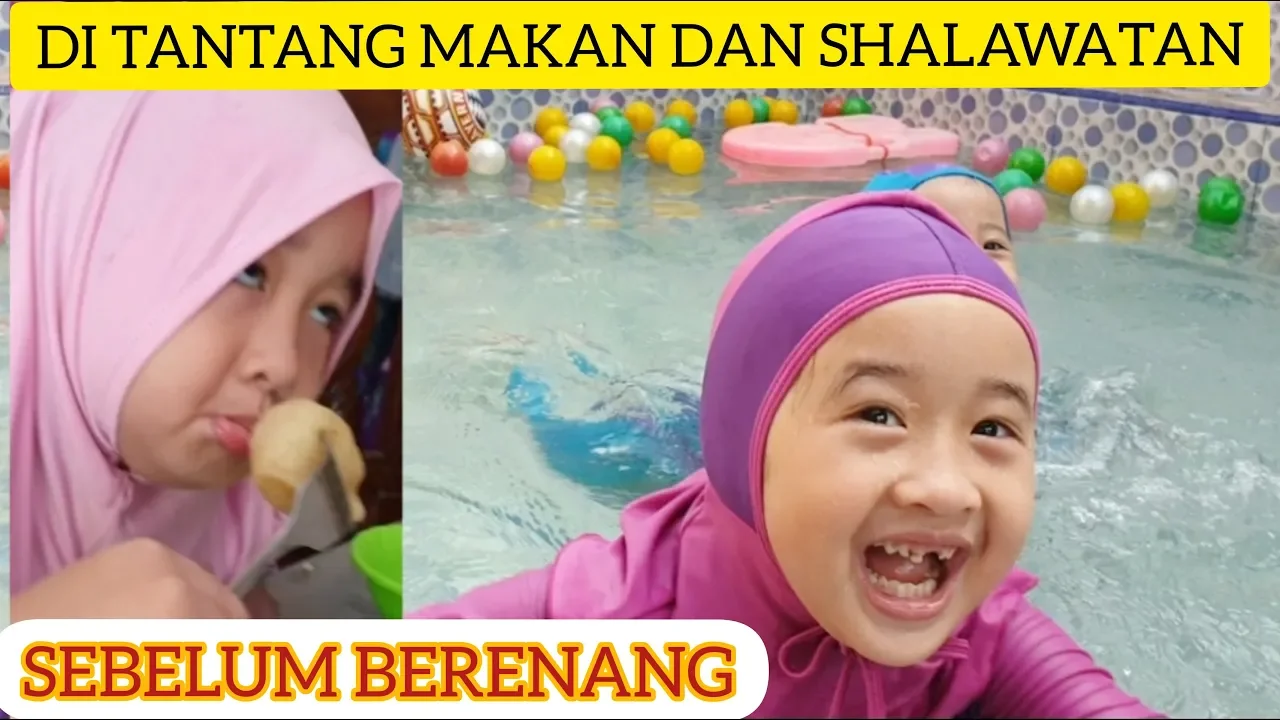 AISHWA DI TANTANG MAKAN PEMPEK BARU BOLEH BERENANG (VLOG) backdrop