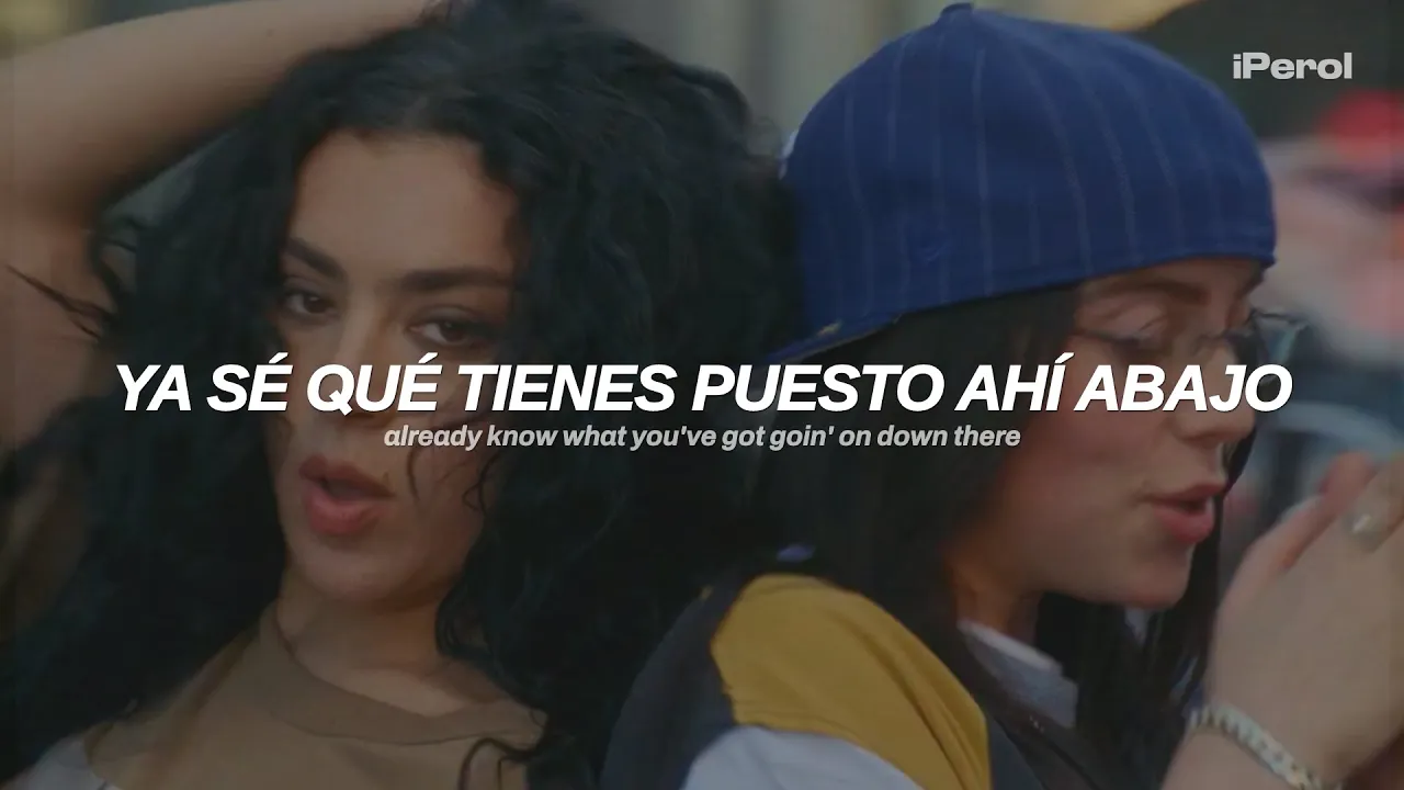 Charli xcx ft. Billie Eilish - Guess (Español + Lyrics) | video musical background