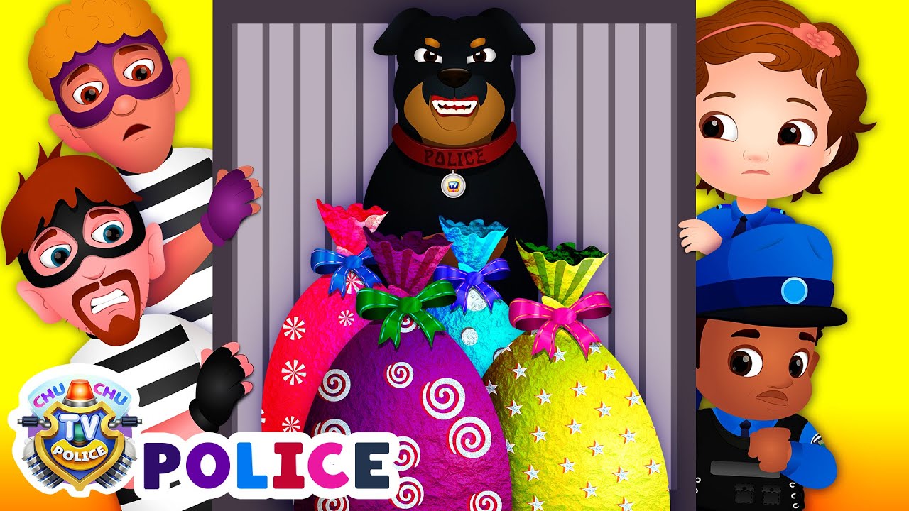 The Egg Factory Theft - Narrative Story - ChuChu TV Police Fun Cartoons for Kids background