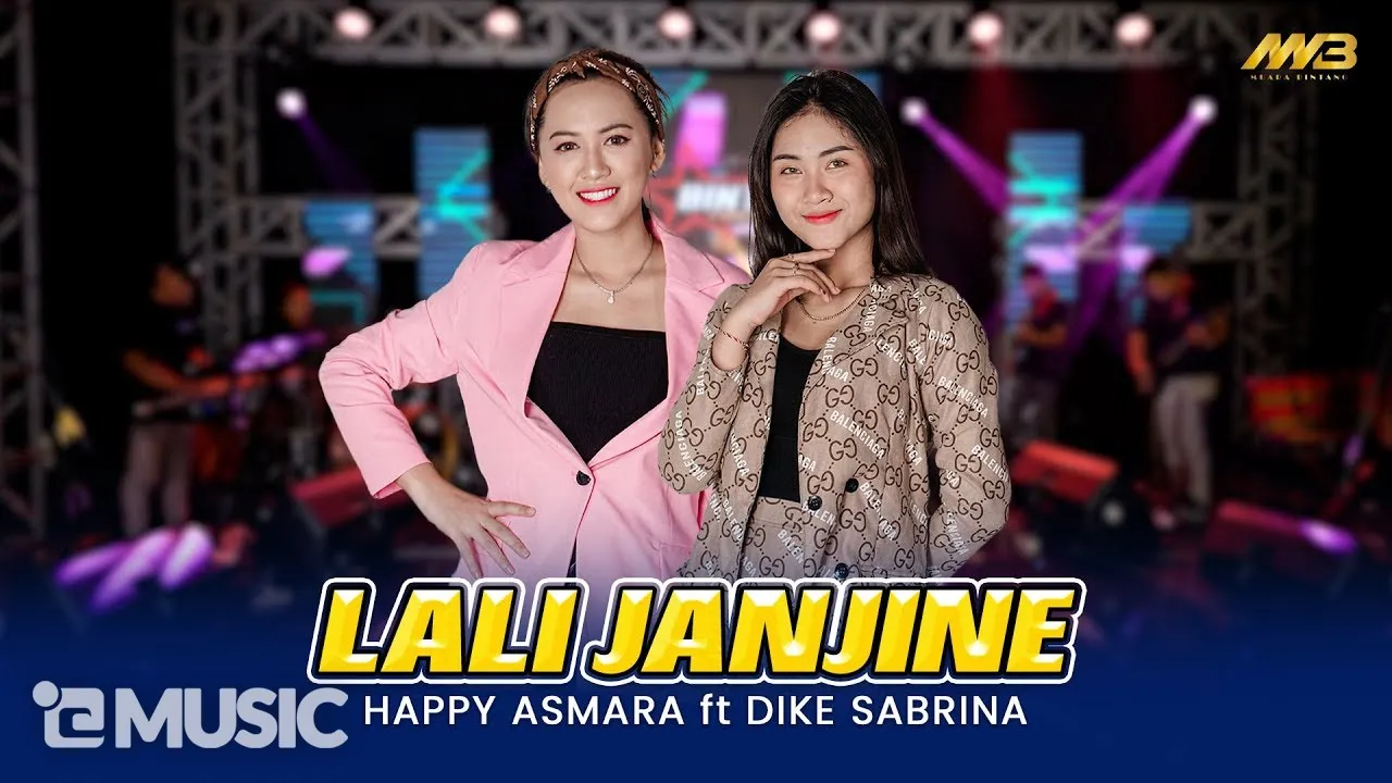 HAPPY ASMARA FEAT DIKE SABRINA DUO MAHOK - LALI JANJINE Ft.BINTANG FORTUNA ( Official Music Video ) background