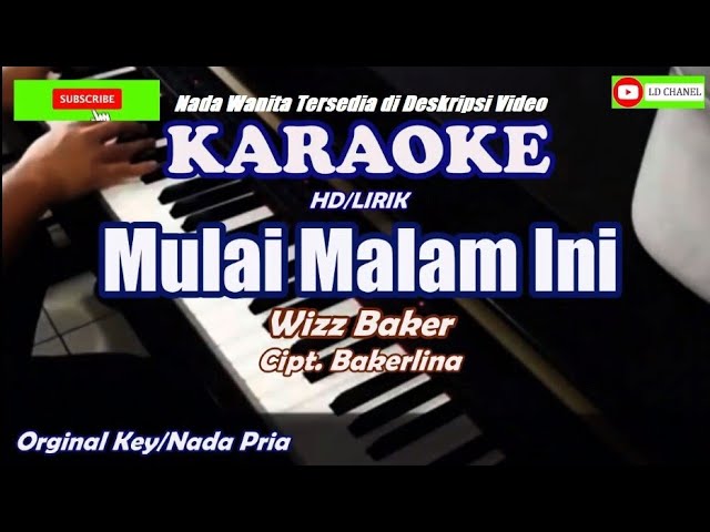 Mulai Malam Ini - Wizz Baker (Karaoke Nada Standar) background