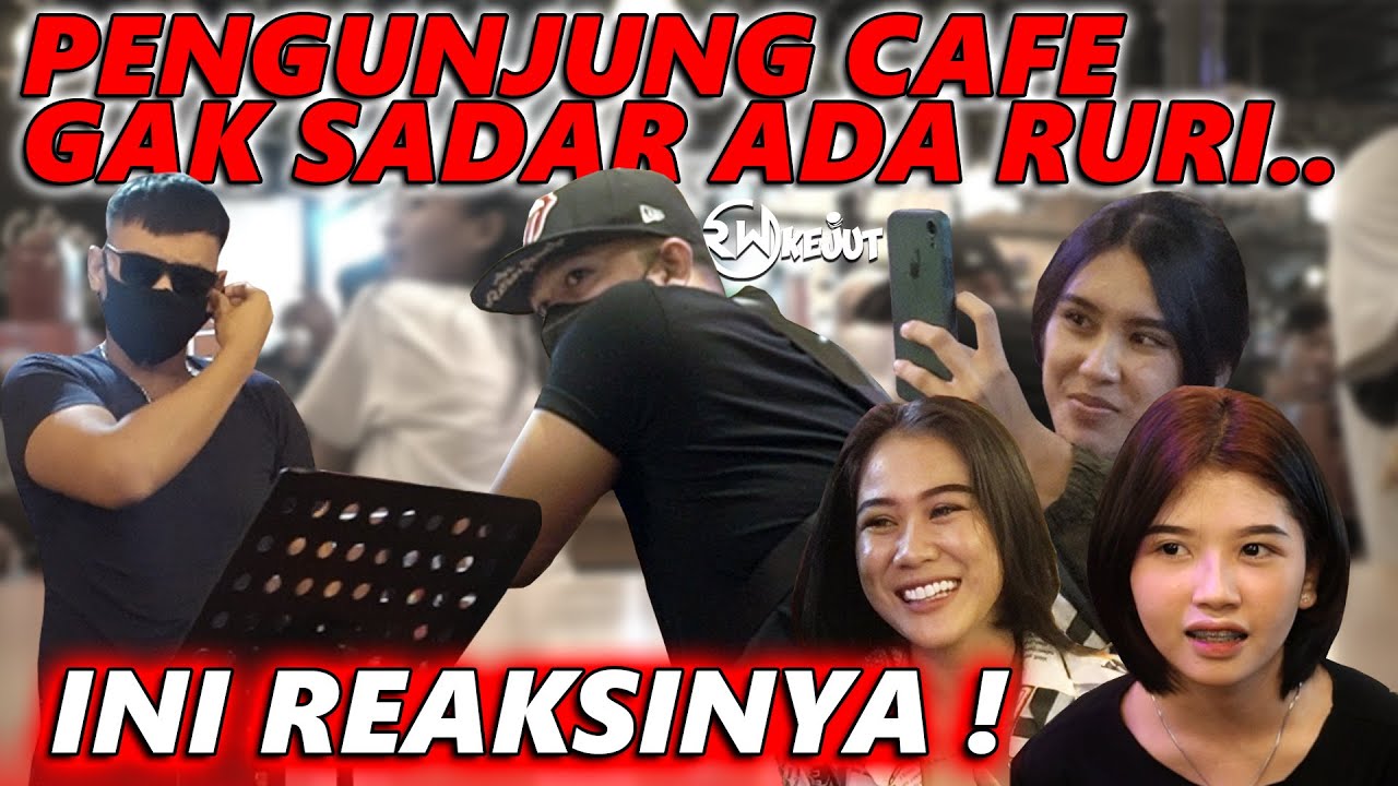 PENGUNJUNG CAFE GAK SADAR ADA RURI.. INI REAKSINYA ‼️ poster — similar to BLUSUKAN NIKAHAN DI KAMPUNG.. RURI DATANG PADA BAHAGIA SEMUA
