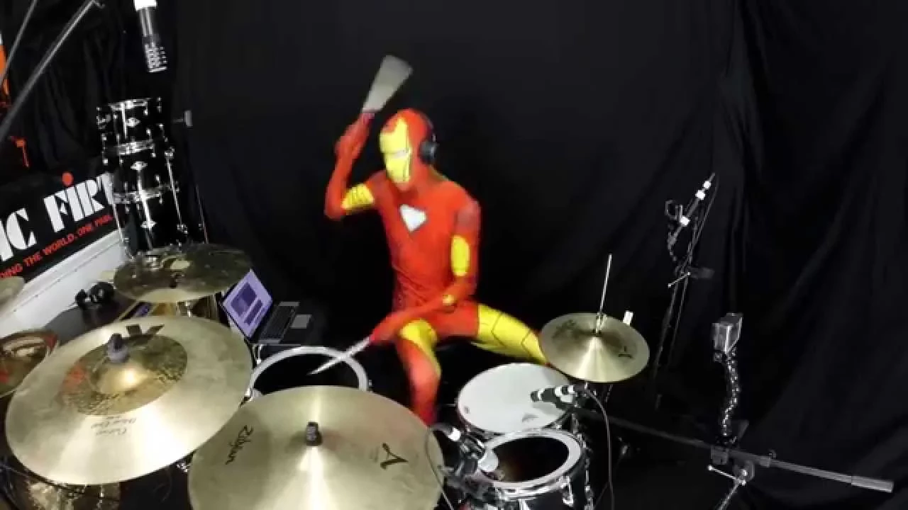 Iron Man - Drum Cover - Black Sabbath - Halloween Cover background