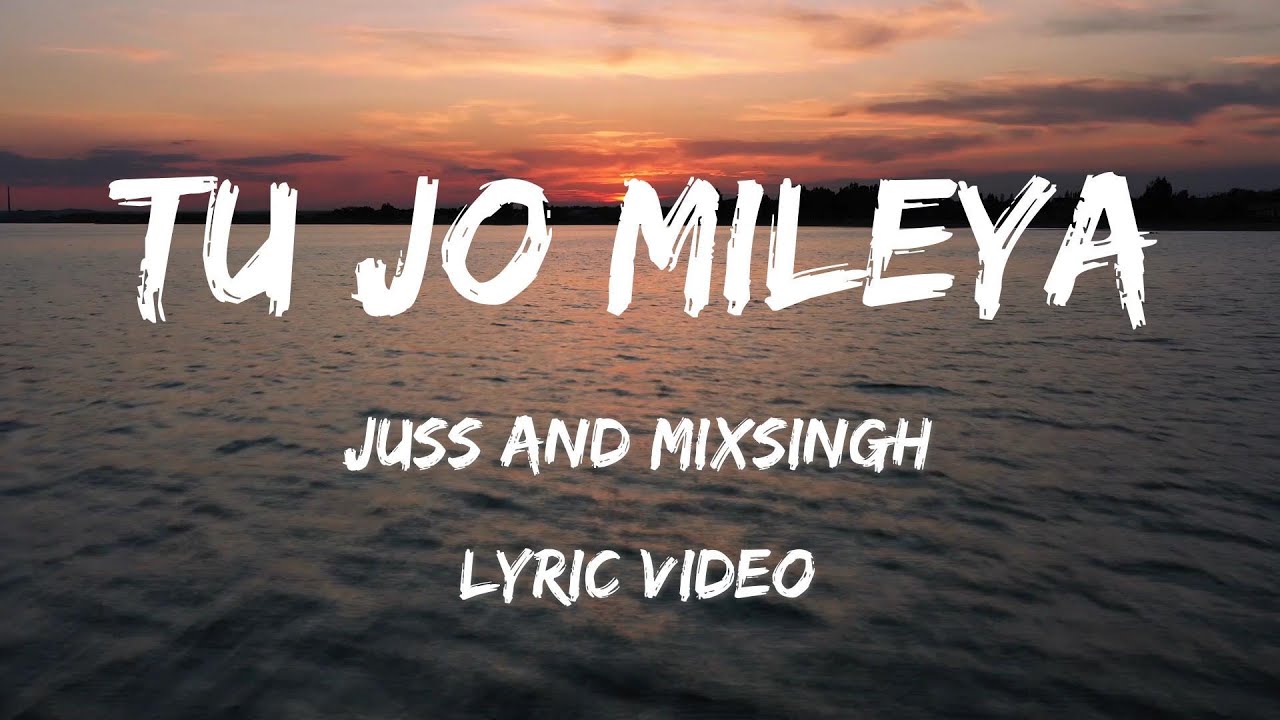 Tu Jo Mileya | Lyric Video | Juss x MixSingh | New Punjabi Song 2024 | Latest Punjabi Songs 2024 background