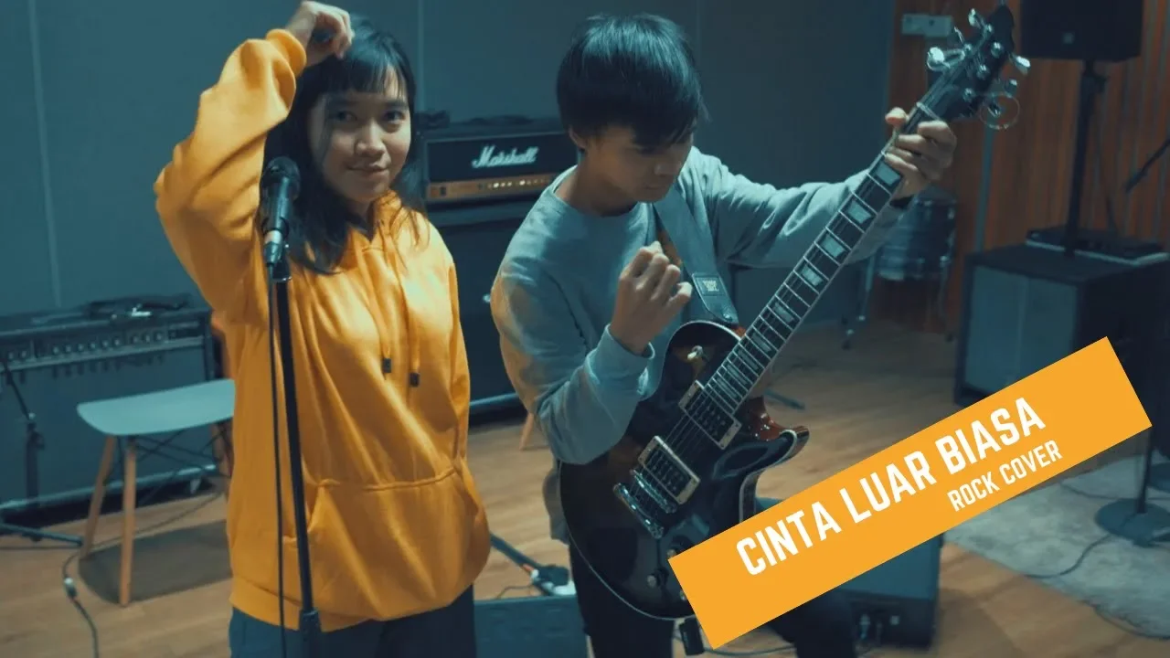 Cinta Luar Biasa (Andmesh) - Versi Rock - Cover By Jeje GuitarAddict ft Tika Nistia
