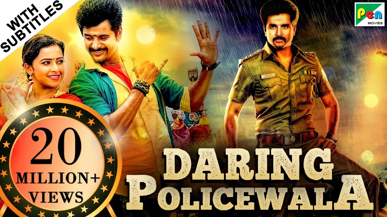 Daring Policewala (Kaaki Sattai) 2019 New Released Hindi Dubbed Movie | Sivakarthikeyan, Sri Divya poster — similar to Lagu Anak | Singa dan Lainnya | 30 Menit