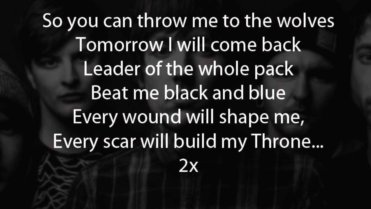 Bring Me The Horizon - Throne (Lyrics) background