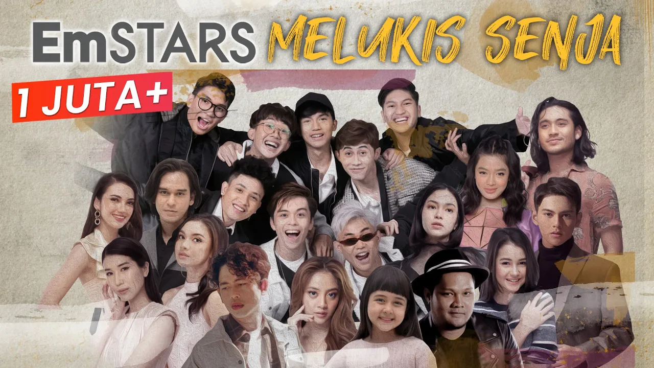 EmSTARS - Melukis Senja (Official Lyric Video) background