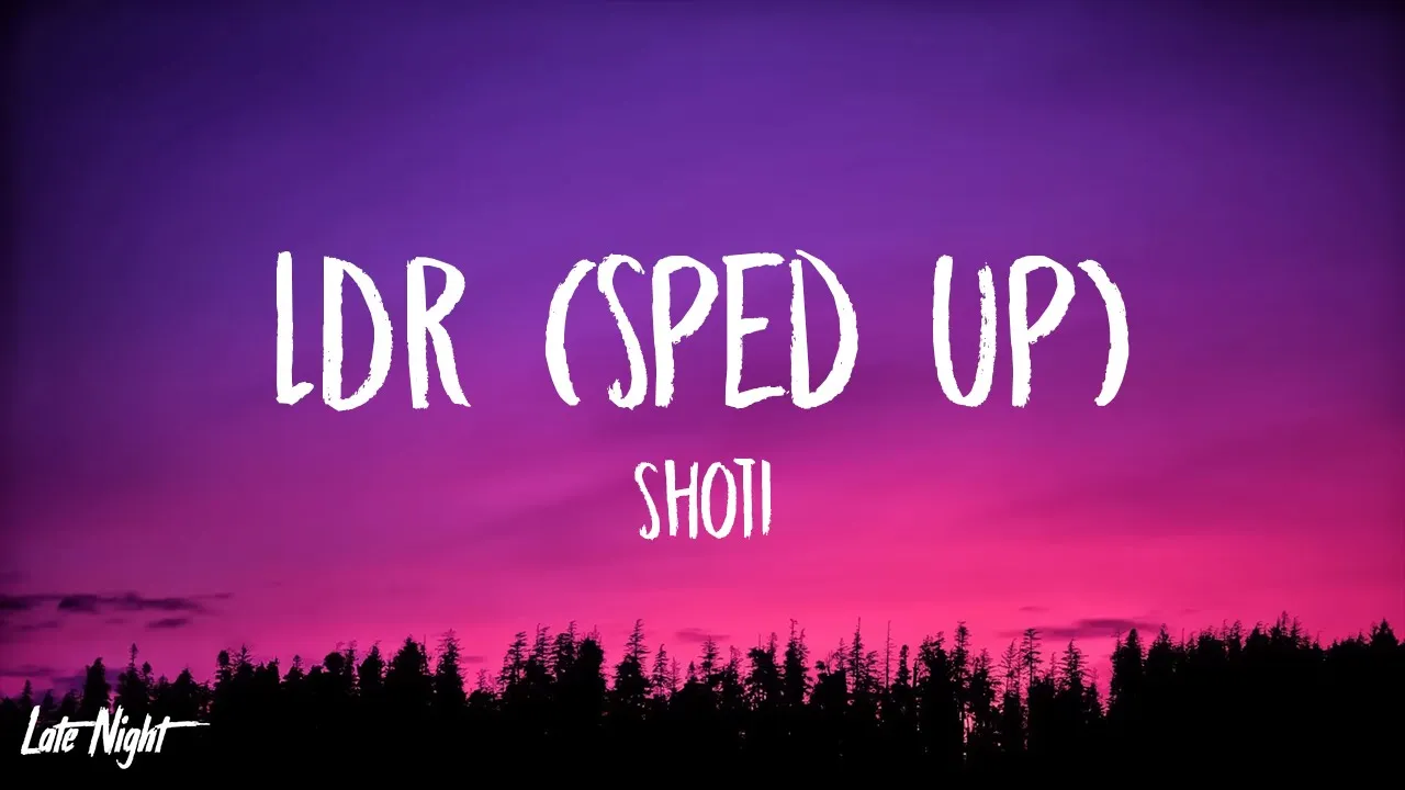Shoti - LDR (Sped Up) (Lyrics) background