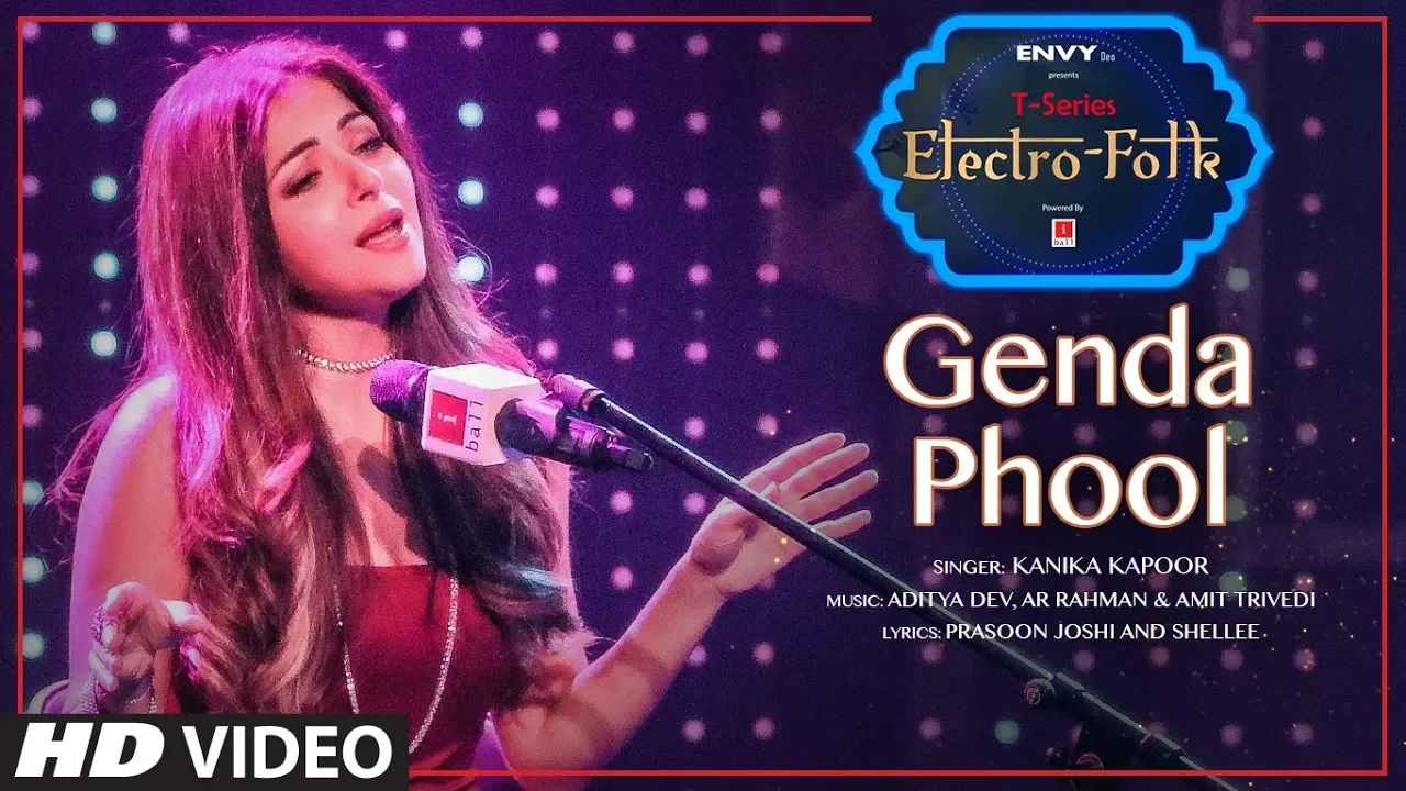 ELECTRO FOLK: Genda Phool | Kanika Kapoor, Jubin Nautiyal | Aditya Dev | T-Series background