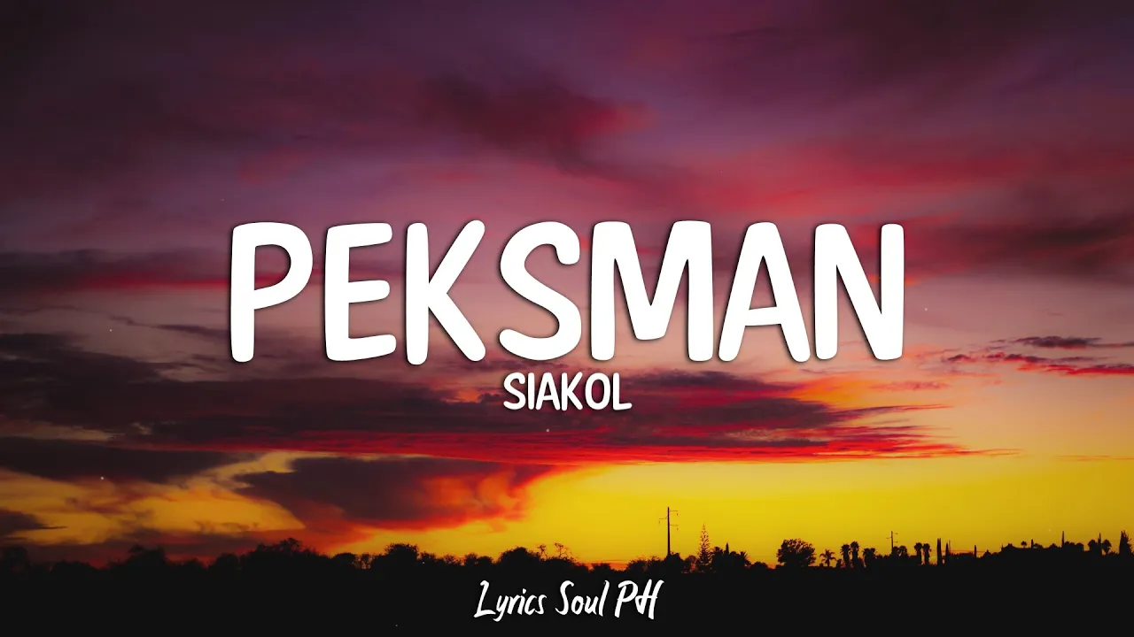 Peksman - Siakol (Lyrics) background