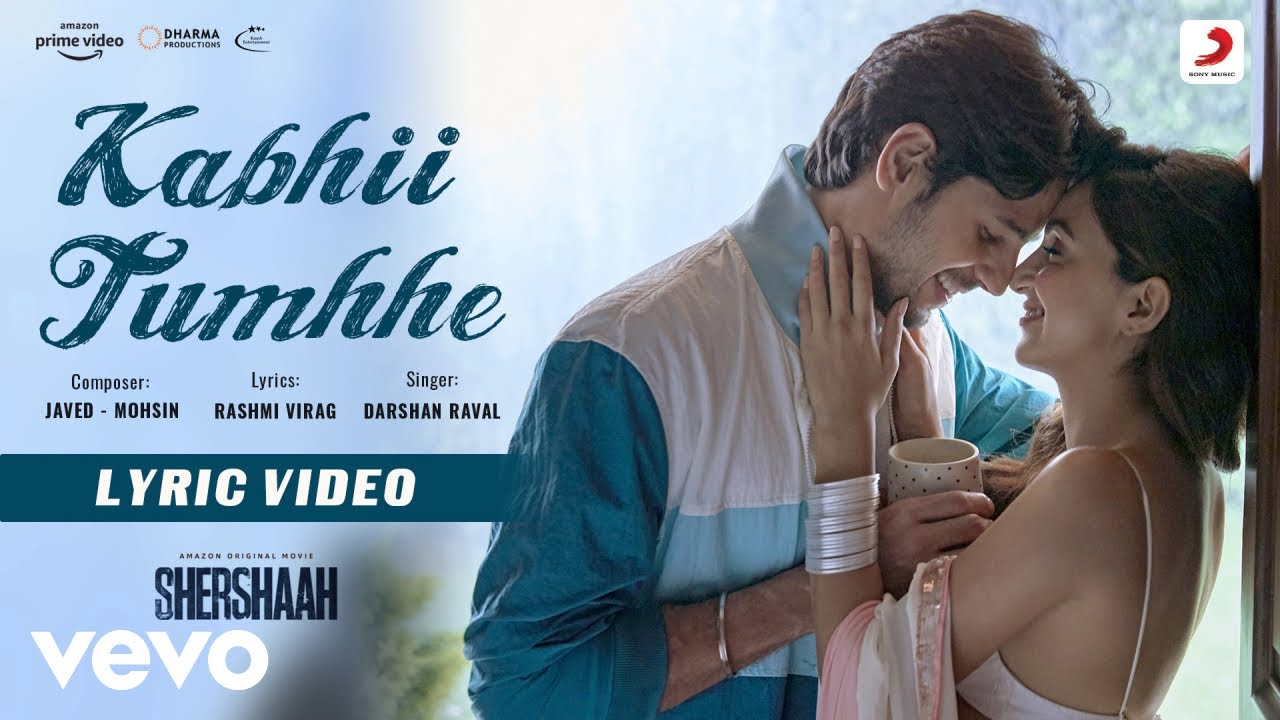Kabhii Tumhhe - Lyric Video|Shershaah|Sidharth-Kiara|Javed-Mohsin|Darshan Raval background