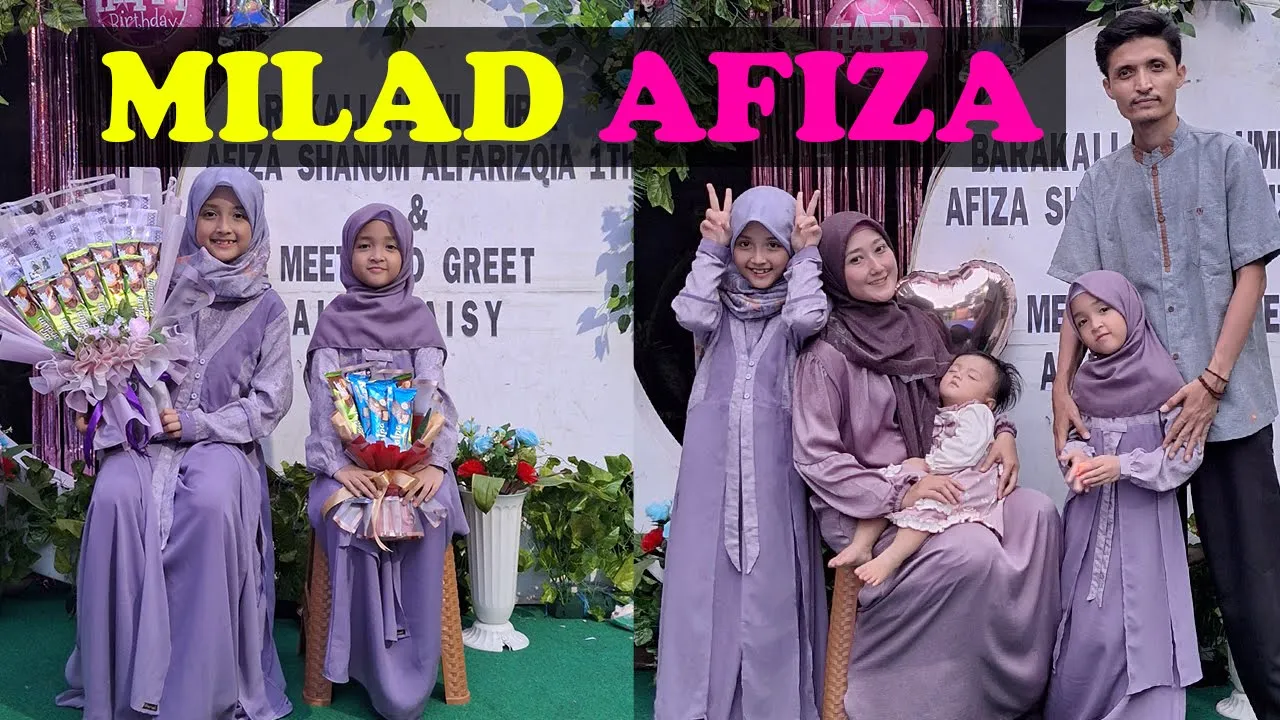 MILAD AFIZA 1th & Meet and Greet Alula Aisy (Dirumah Nenek)