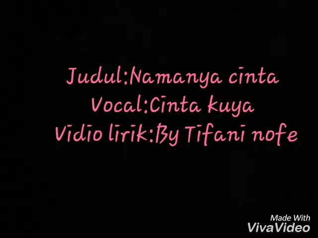 Lirik lagu:Namanya cinta by Cinta kuya background