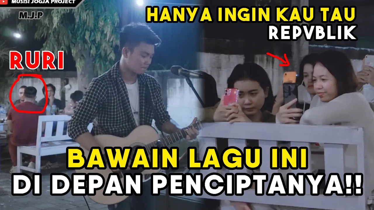 BAWAIN LAGU DI SEBELAH PENCIPTANYA !!! HANYA INGIN KAU TAHU - REPVBLIK (LIRIK) COVER BY TRI SUAKA background