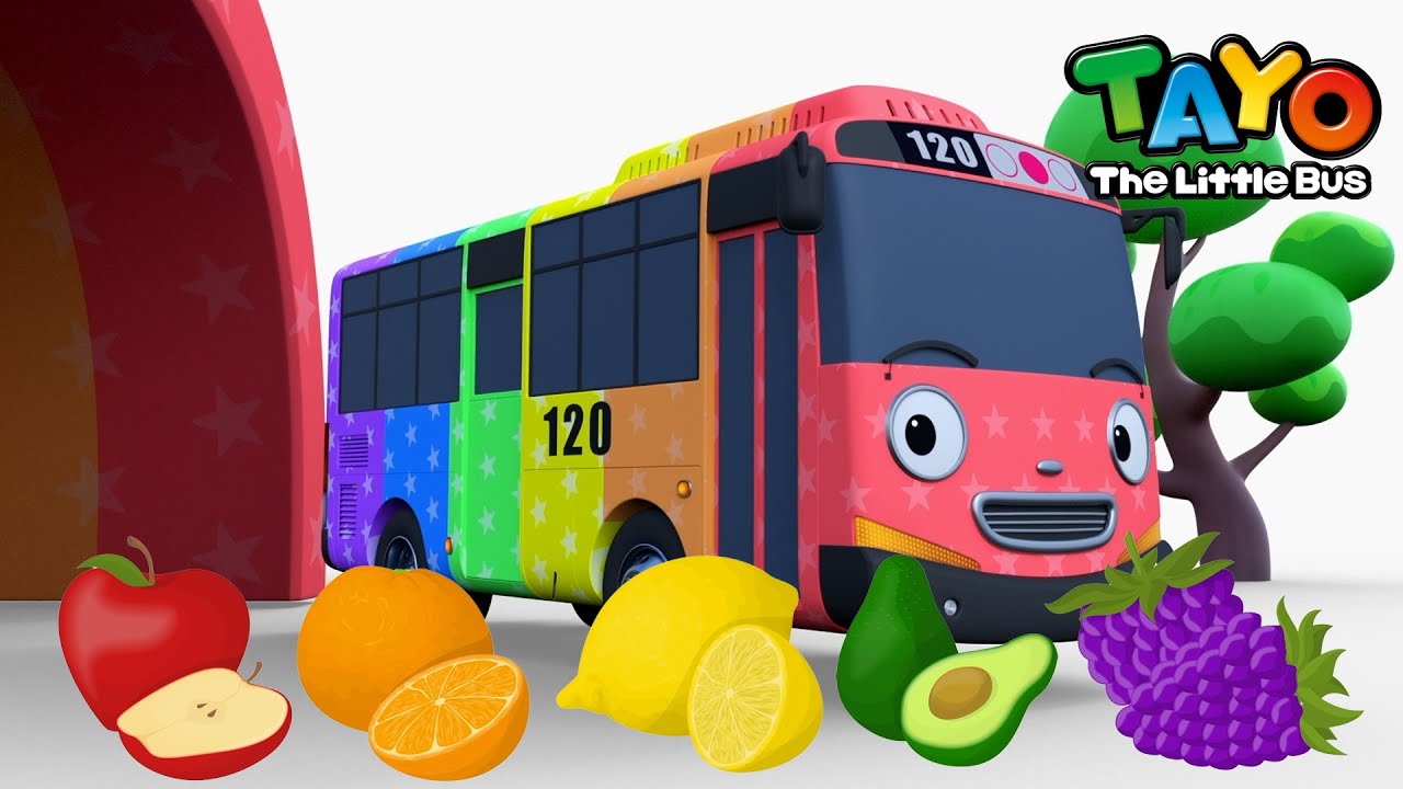 Melewati Terowongan Pelangi l Belajar Warna untuk Anak | Lagu Anak-anak | Tayo Bus Kecil