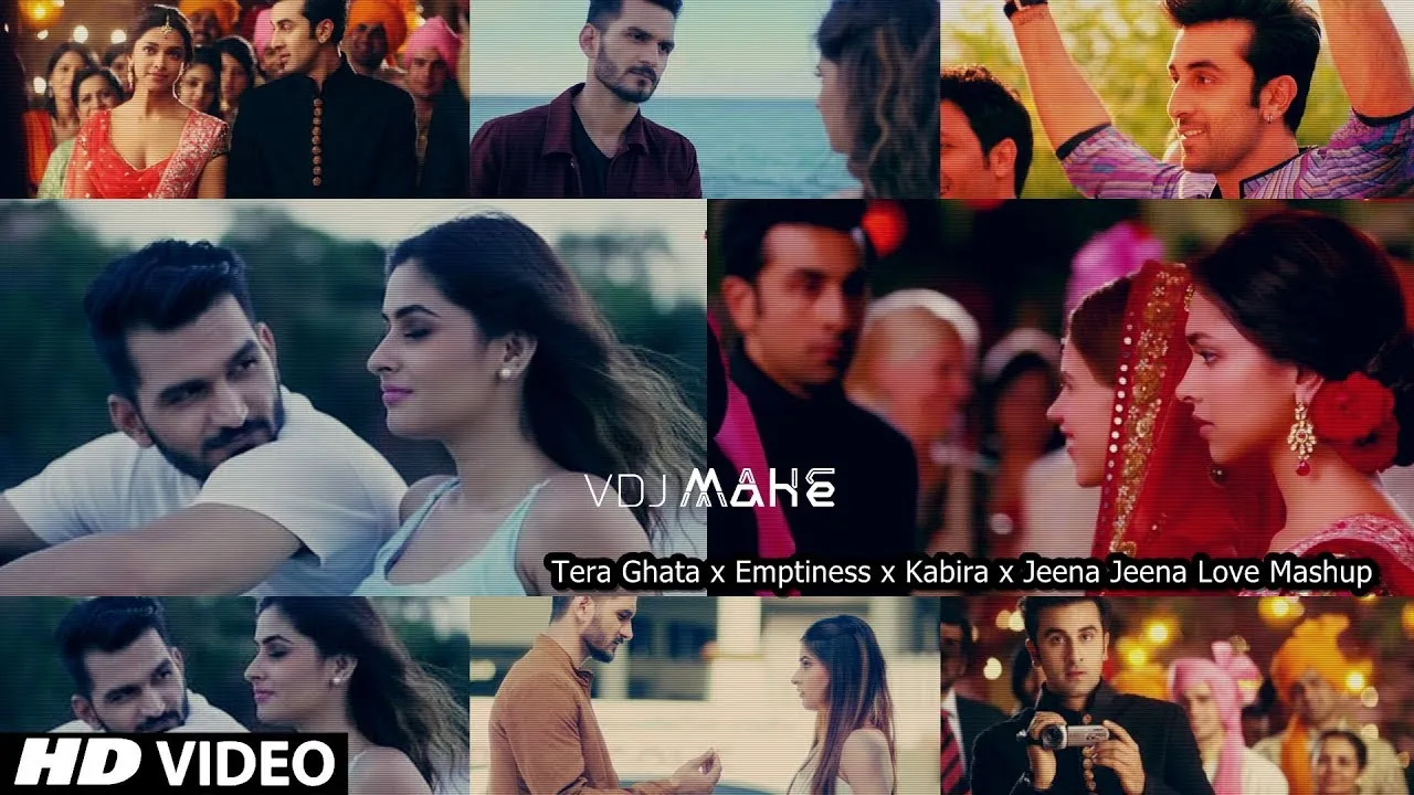 Tera Ghata x Emptiness x Kabira x Jeena Jeena Love Mashup - By Knockwell | Gajendra Verma | Love Mix backdrop