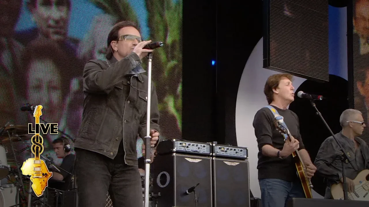 Paul McCartney / U2 - Sgt. Pepper’s Lonely Hearts Club Band (Live 8 2005) background