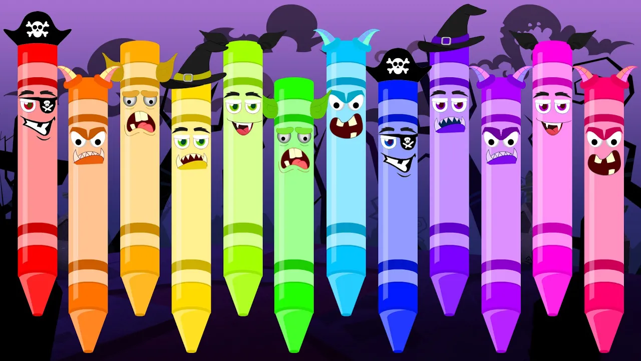 Scary Crayons Song | Halloween Song