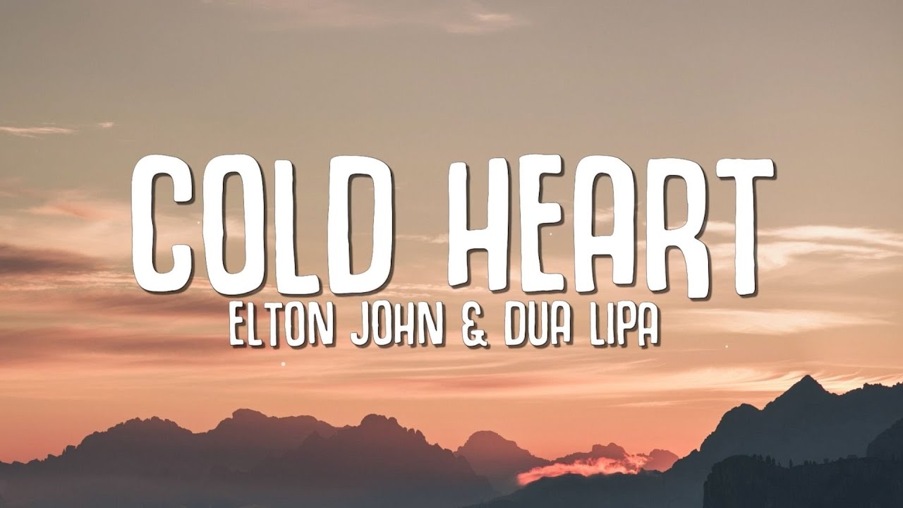 Elton John, Dua Lipa - Cold Heart (Lyrics) PNAU Remix background
