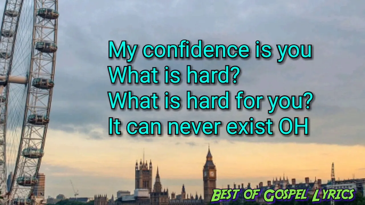 Judikay- Capable God (Lyrics) background