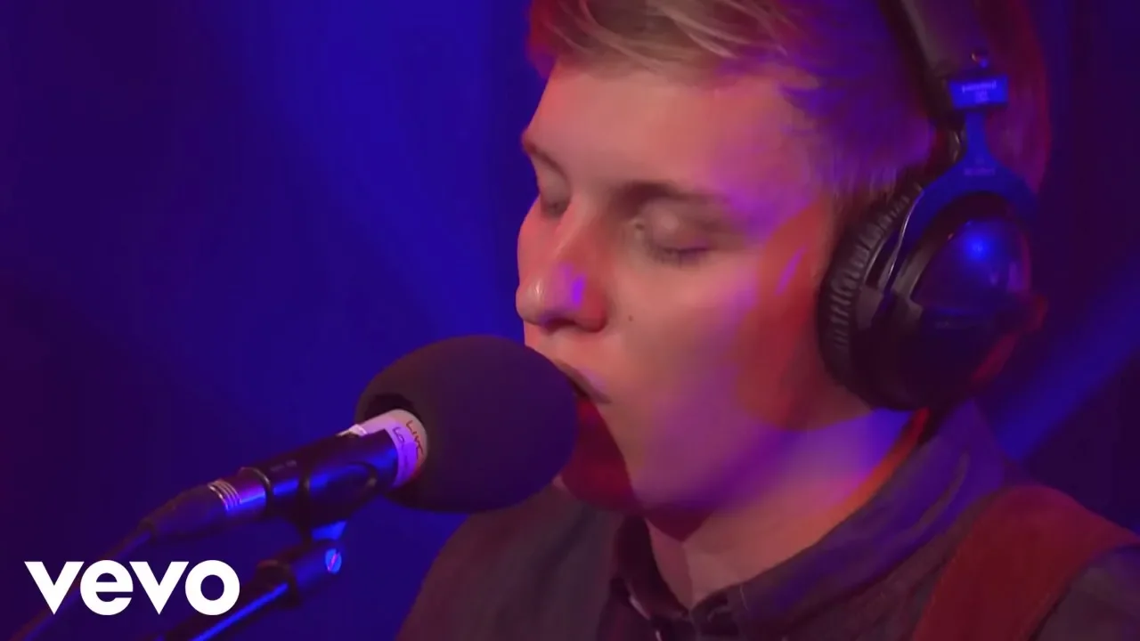 George Ezra - Girls Just Wanna Have Fun cover in the Live Lounge backdrop
