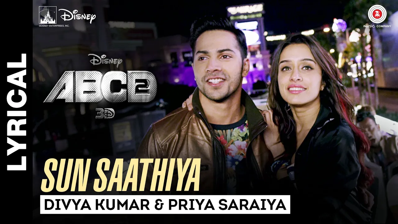 Sun Saathiya - Song with Lyrics - Disney's ABCD 2 - Varun Dhawan - Shraddha Kapoor | Sachin - Jigar background
