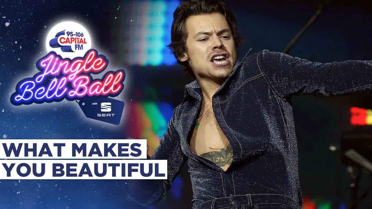 Harry Styles - What Makes You Beautiful (Live at Capital's Jingle Bell Ball 2019) | Capital background