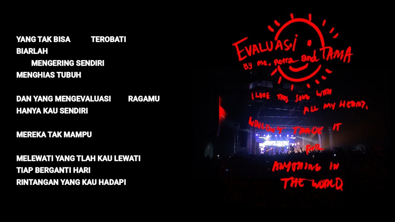 Hindia - Evaluasi (Official Lyric & Commentary Video) background