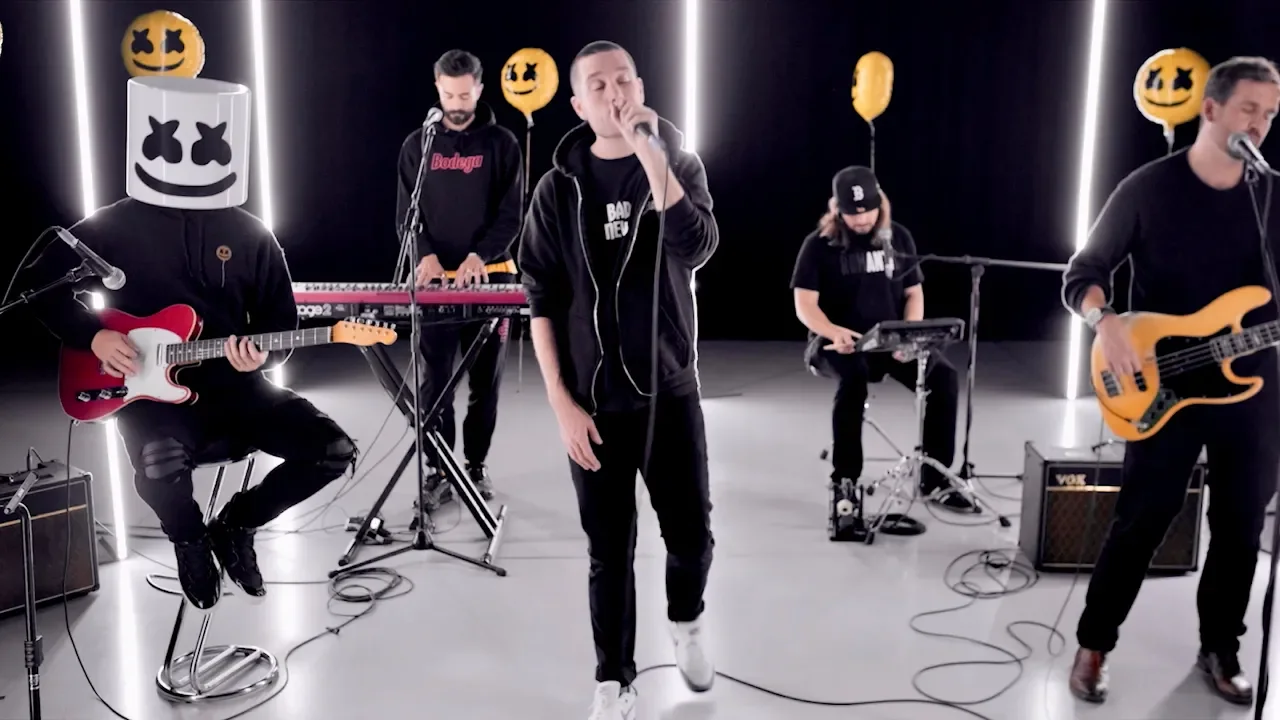 Marshmello ft. Bastille - Happier (Stripped Music Video) background