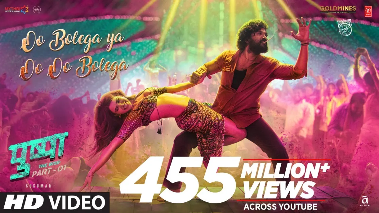Oo Bolega ya Oo Oo Bolega Ft Samantha ( Full Video) Pushpa | Allu A, Rashmika|Kanika K, DSP, Sukumar background